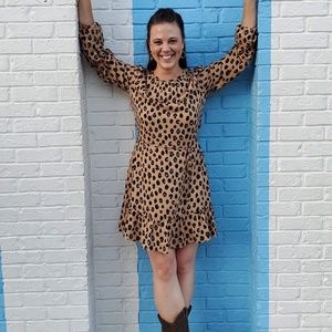 Cheetah print dress